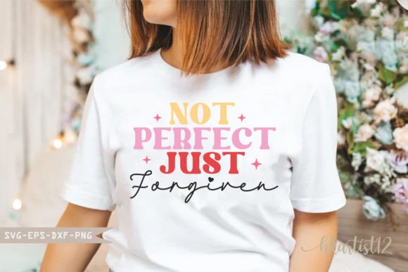 Review: Not Perfect Just Forgiven Retro SVG for Embroidery