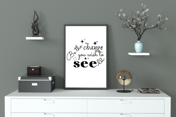 Reviewing Be the Change Quote Art for Embroidery