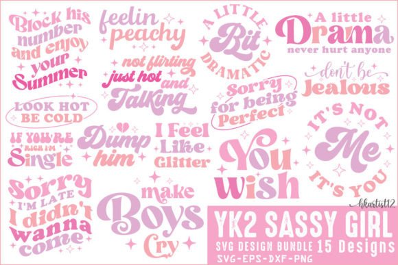 Reviewing the Retro Yk2 Sassy Girl SVG Bundle for Stitchers